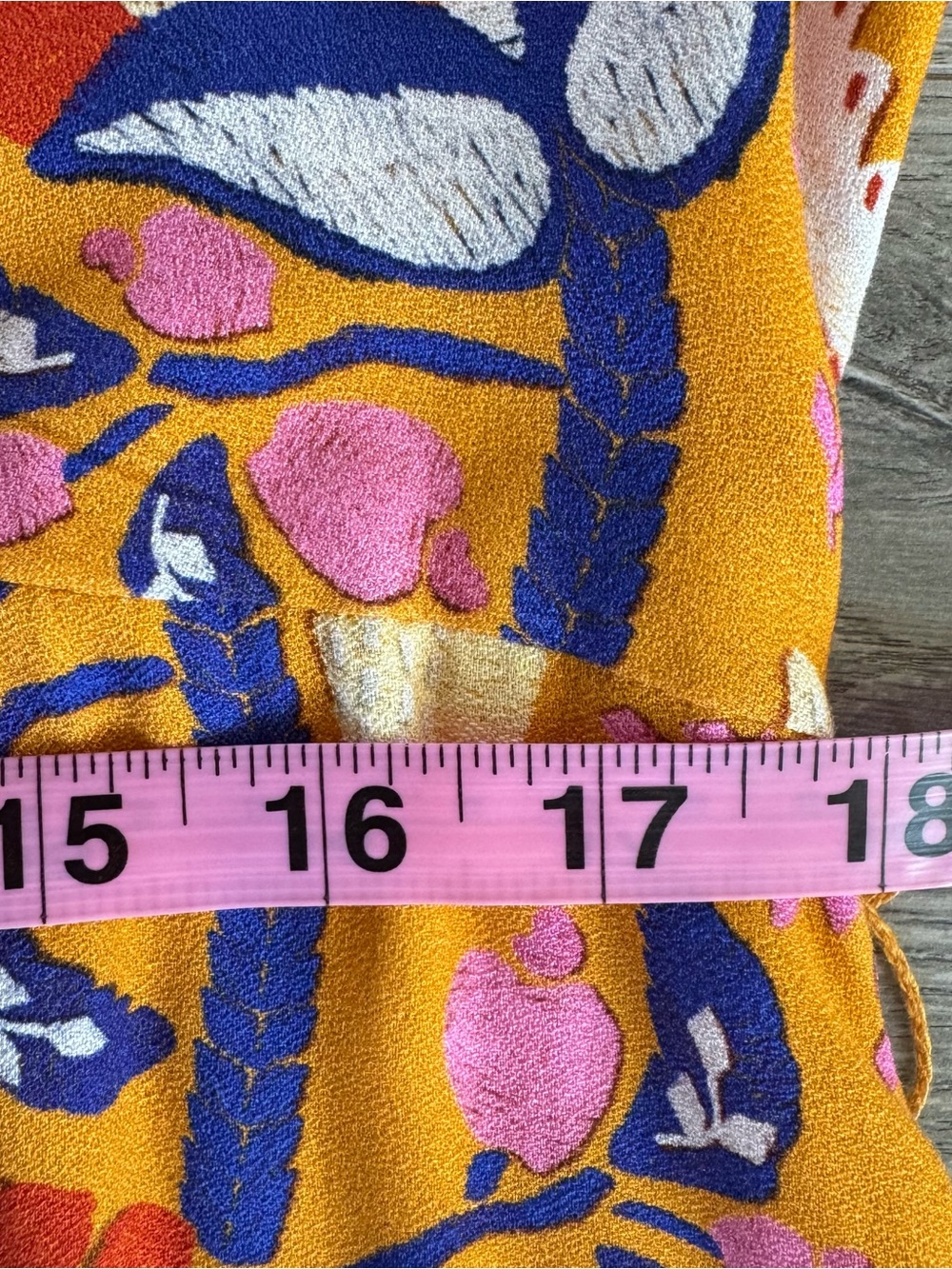 Farm Rio Yellow Palms Party Belted Dress Vibrant Colorful Resort Size Large - Picture 14 of 16